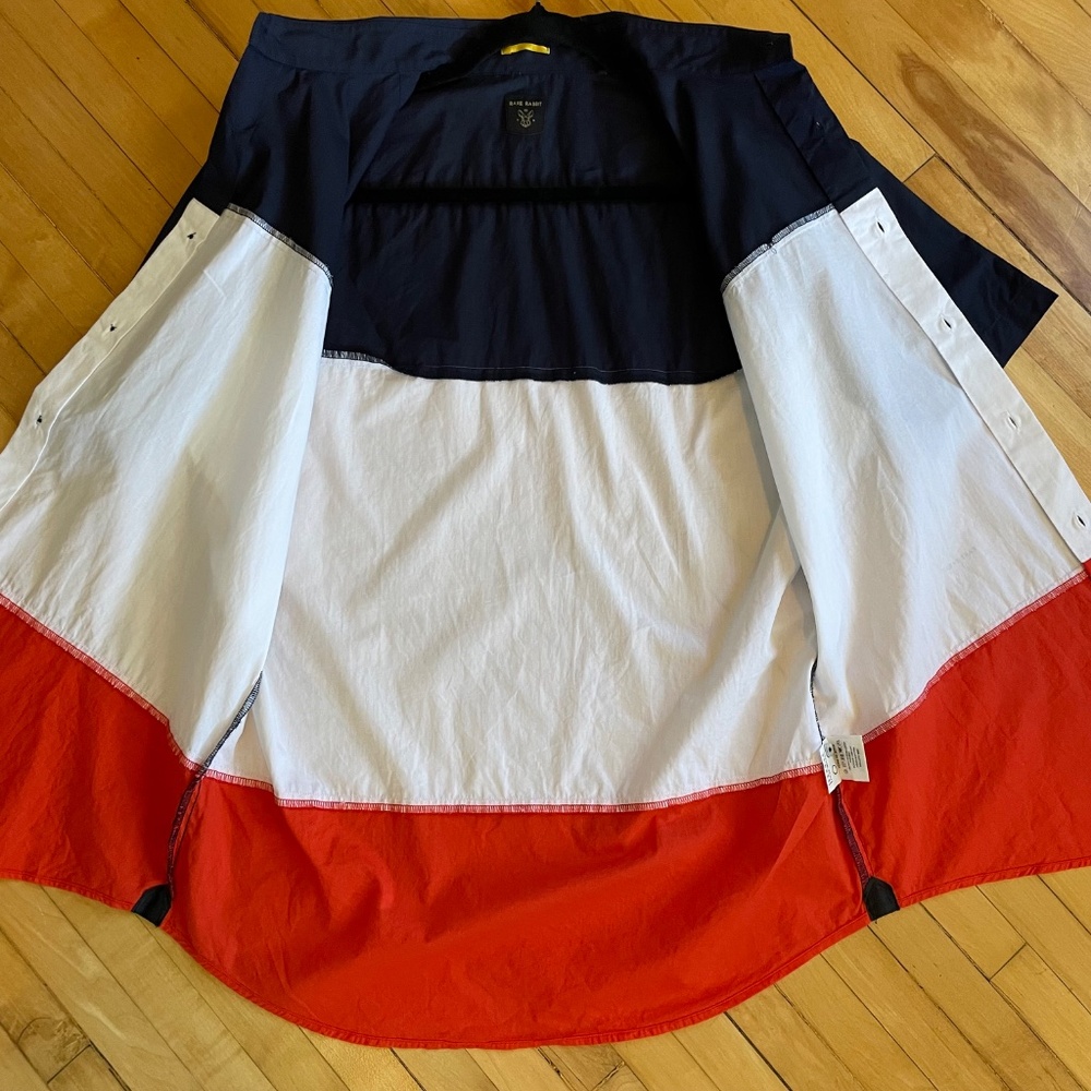 Rare Rabbit Color Block Casual Button Down Shirt … - image 4